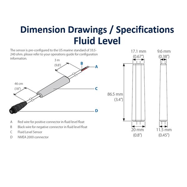 Navico Fluid Level Sensor