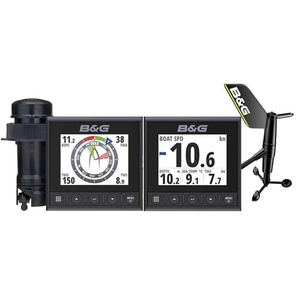 B&G Triton2 Speed, Depth & Wireless Wind Pack with 2 Displays