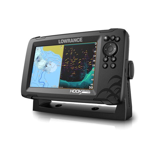 Lowrance HOOK Reveal Fishfinder 7" Display 83/200 HDI ROW