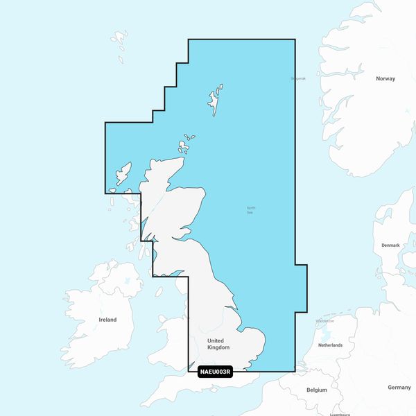 Navionics + NAEU003R Great Britain, Northeast Coast - Regular