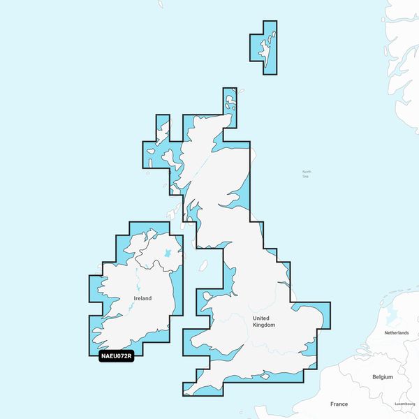 Navionics + NAEU072R U.K. & Ireland Lakes & Rivers - Regular