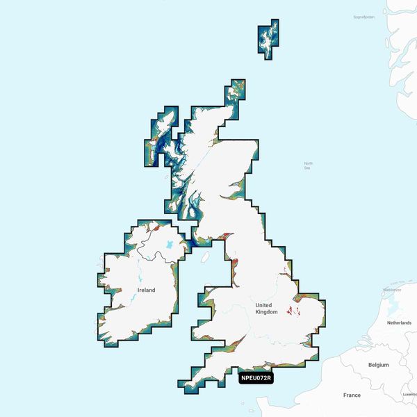 Navionics Platinum + NPEU072R U.K. & Ireland Lakes & Rivers - Regular