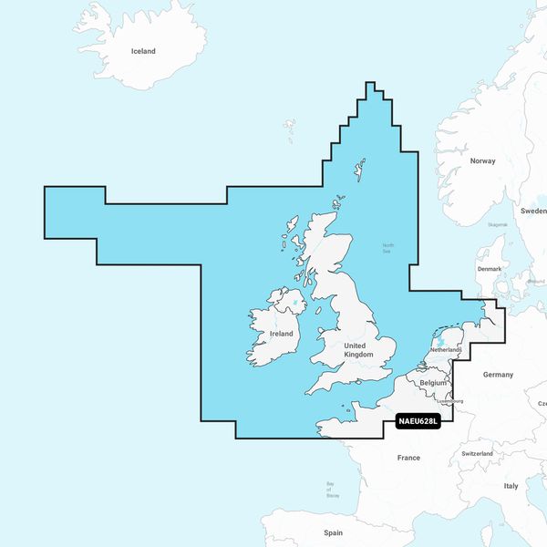 Navionics + NAEU628L U.K., Ireland & Holland - Large