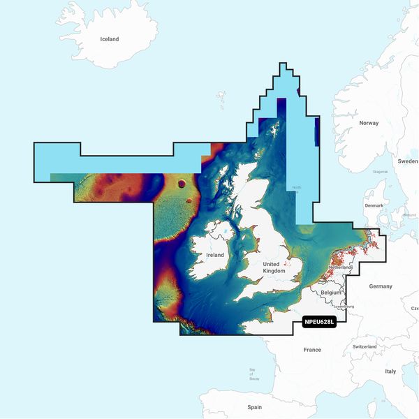 Navionics Platinum + NPEU628L U.K., Ireland & Holland - Large