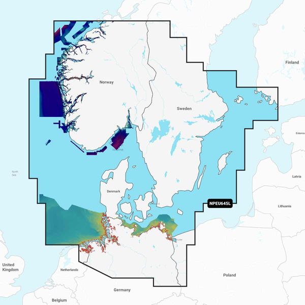 Navionics Platinum + NPEU645L Skagerrak & Kattegat - Large