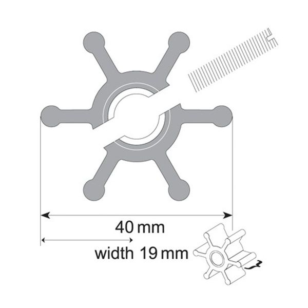 Johnson 09-806B-1 Impeller Kit for F35 Pumps (MC97)