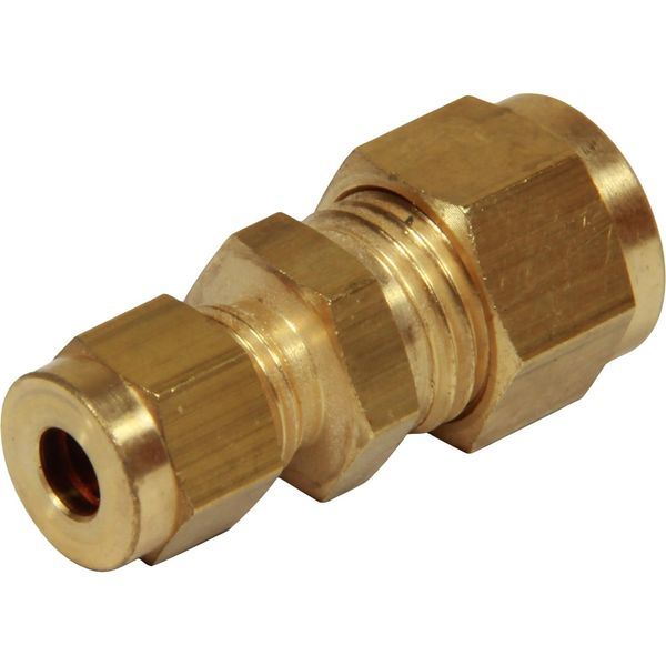 AG Brass Straight Coupling 1/4" x 3/16"