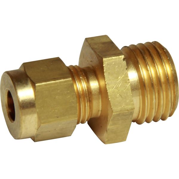 AG Brass Male Stud Coupling 3/16" x 1/4" BSP