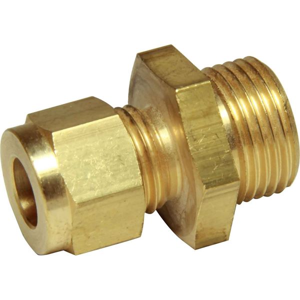 AG Brass Male Stud Coupling 5/16" x 3/8" BSP