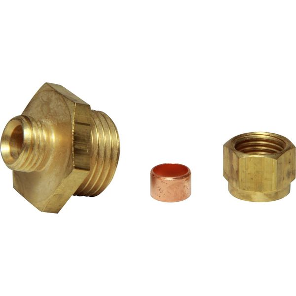 AG Brass Male Stud Coupling 5/16" x 1/2" BSP