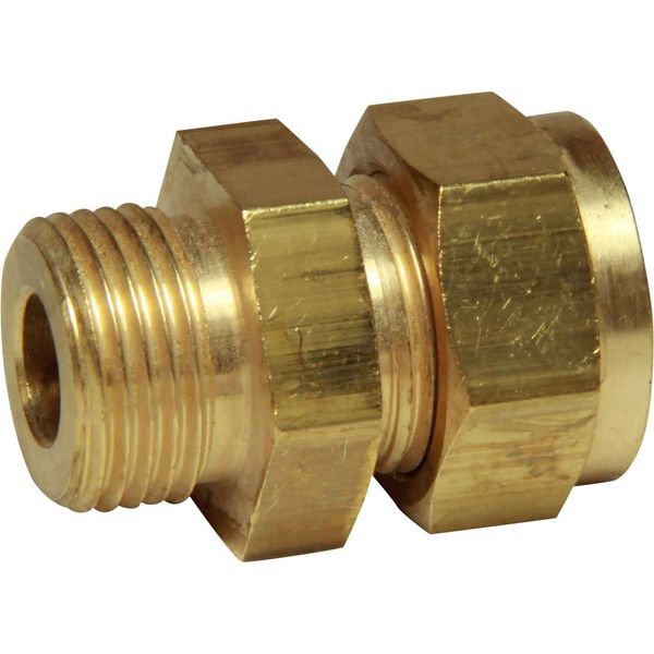 AG Brass Male Stud Coupling 3/8" x 3/8" BSP