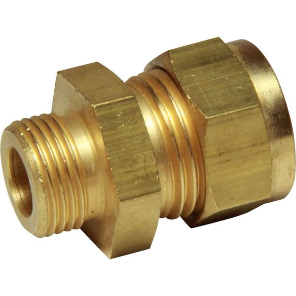 AG Brass Male Stud Coupling 1/2" x 3/8" BSP