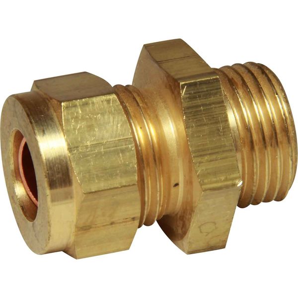 AG Brass Male Stud Coupling 1/2" x 1/2" BSP