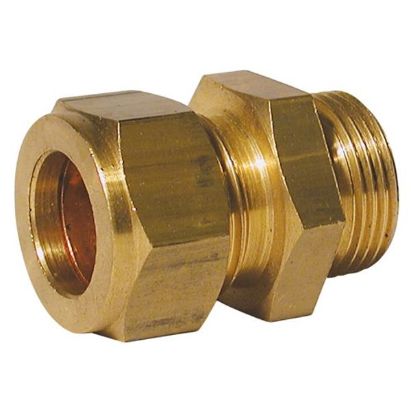 AG Brass Male Stud Coupling 1/4" x 1/2" BSP