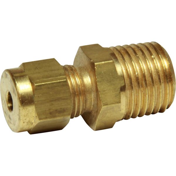 AG Brass Male Stud Coupling 1/8" x 1/4" BSP Taper