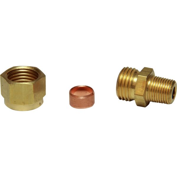 AG Brass Male Stud Coupling 5/16" x 1/8" BSP Taper