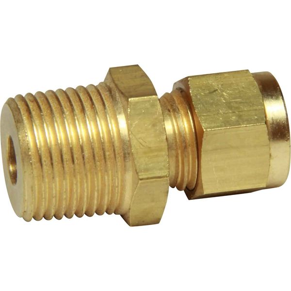 AG Brass Male Stud Coupling 5/16" x 3/8" BSP Taper