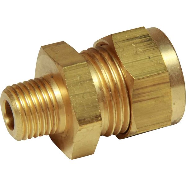 AG Brass Male Stud Coupling 1/2" x 1/4" BSP Taper