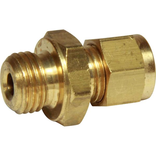 AG Brass Male Stud Coupling M14 x 1.5 x 1/4" Tube