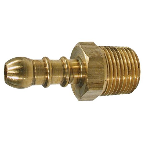 AG Brass Hose Tail Connector 1/8" BSP Taper to 10mm Spigot