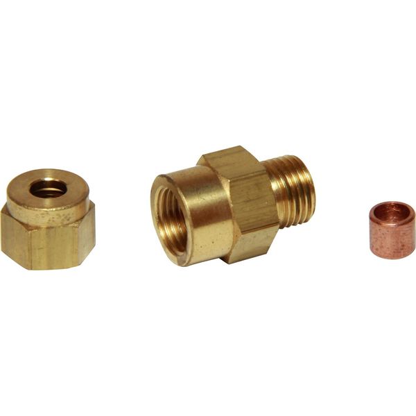 AG Brass Female Stud Coupling 3/16" - 1/8" BSP