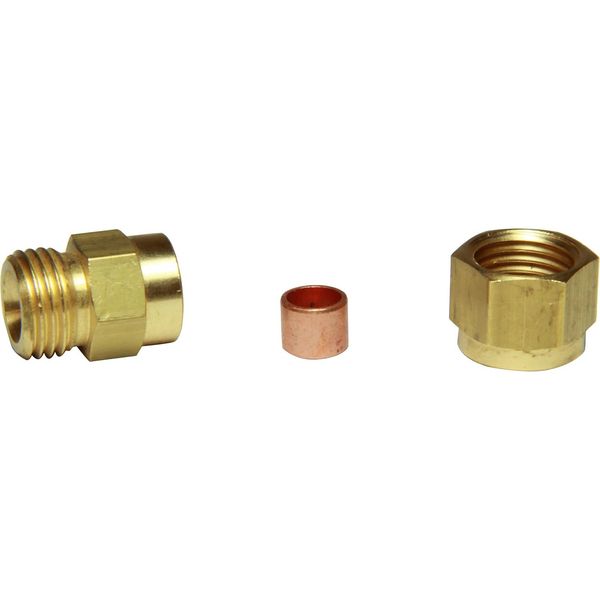 AG Brass Female Stud Coupling 1/4" - 1/8" BSP