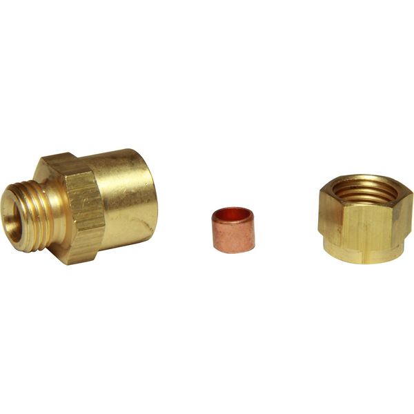 AG Brass Female Stud Coupling 1/4" - 1/4" BSP