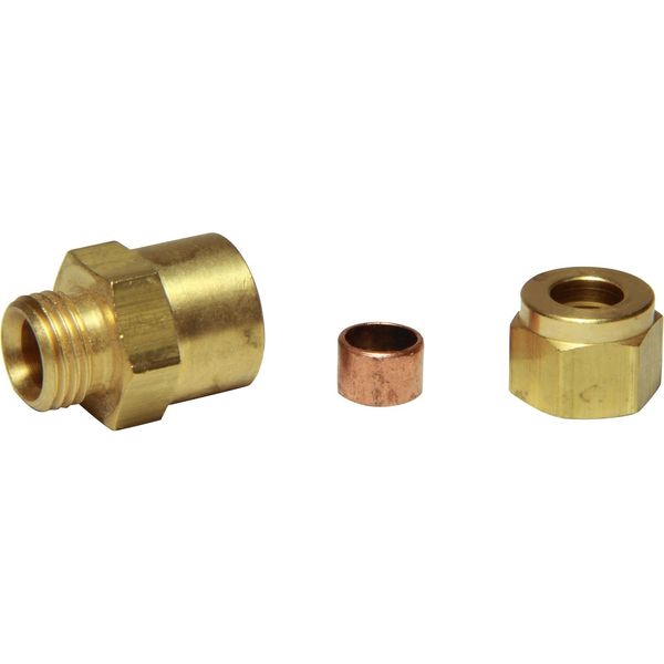 AG Brass Female Stud Coupling 5/16" - 1/4" BSP