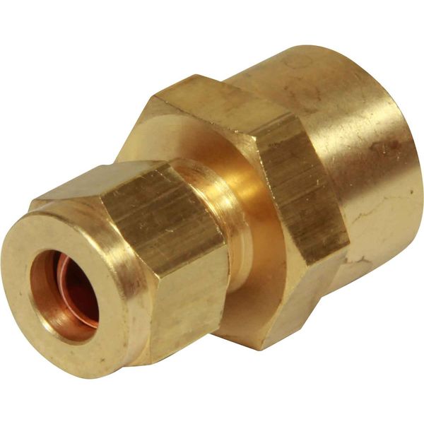 AG Brass Female Stud Coupling 5/16" - 3/8" BSP