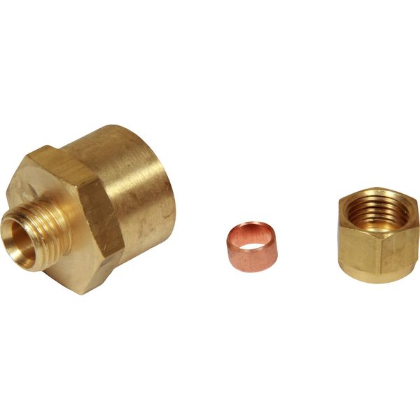 AG Brass Female Stud Coupling 5/16" - 1/2" BSP