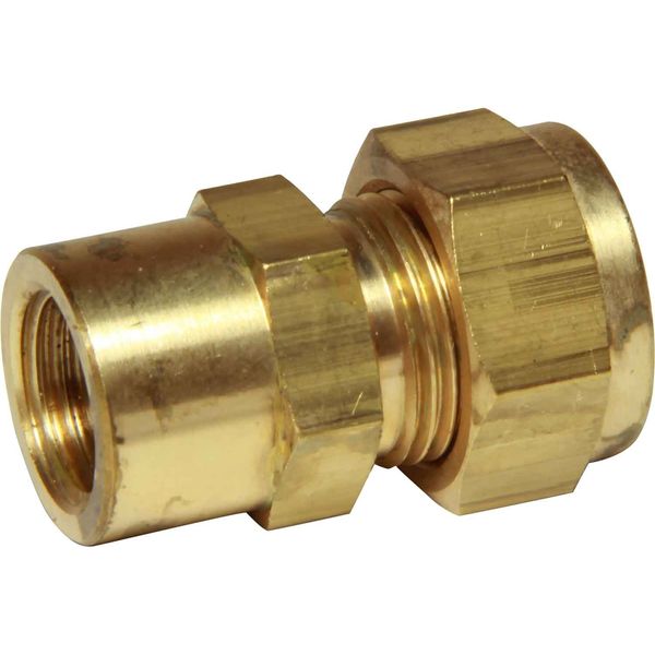 AG Brass Female Stud Coupling 3/8" - 1/4" BSP