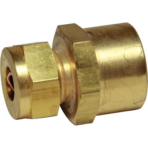 AG Brass Female Stud Coupling 3/8" - 1/2" BSP