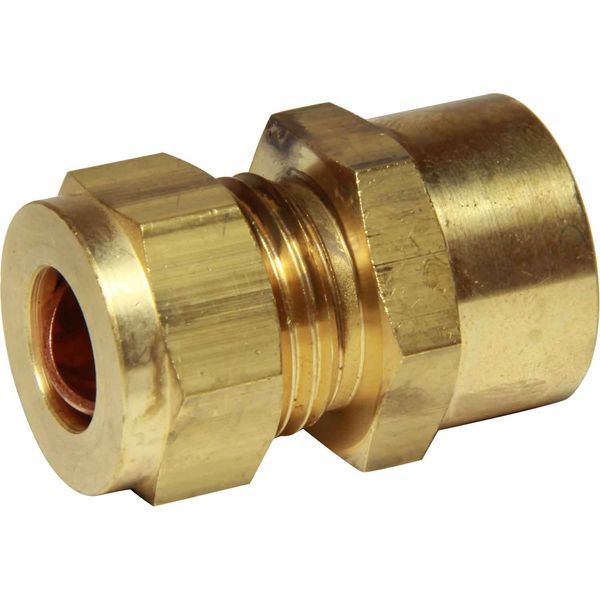 AG Brass Female Stud Coupling 1/2" - 1/2" BSP