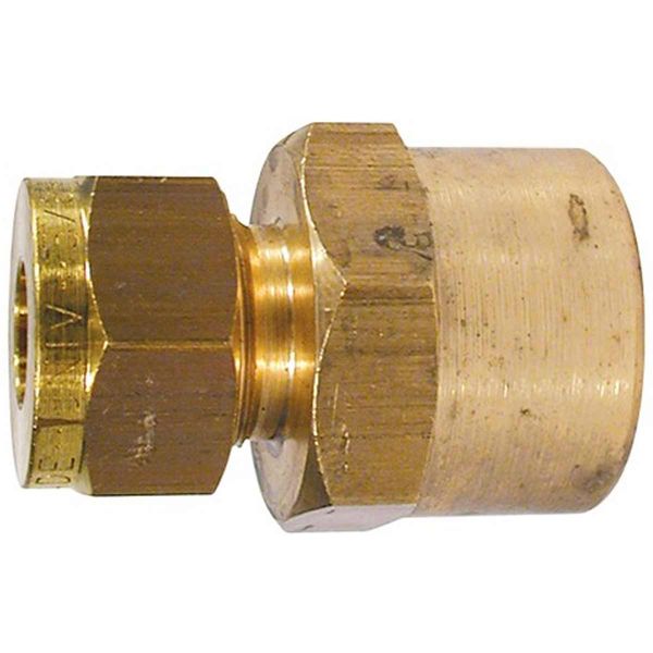 Wade Brass Female Stud Coupling 1/4" - 1/4" BSP Taper