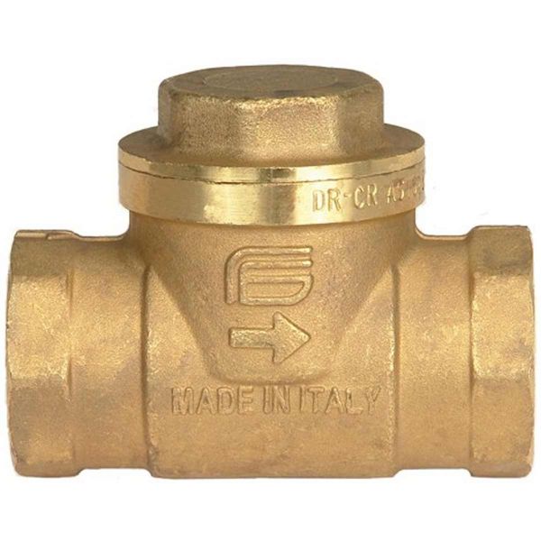 Swing Check Valve DZR Brass 1-1/2" BSP Female Ports