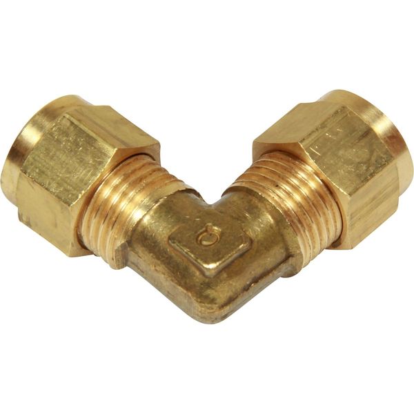 AG Brass Equal Elbow Coupling 1/4" x 1/4"