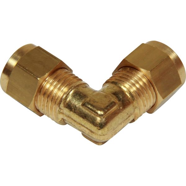 AG Brass Equal Elbow Coupling 5/16" x 5/16"