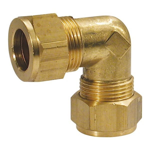 AG Brass Equal Elbow Coupling 5/16" x 5/16" Packaged