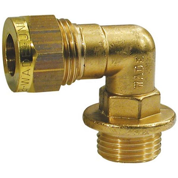 Wade Brass Male Stud Elbow Coupling 5/16" x 1/4" BSP