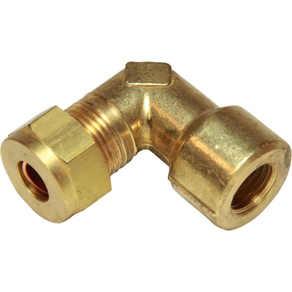 AG Brass Female Stud Elbow Coupling 3/8" x 1/4" BSP