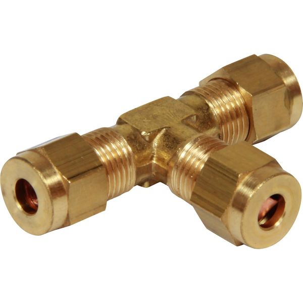 AG Brass Tee Coupling 3/16" x 3/16" x 3/16"