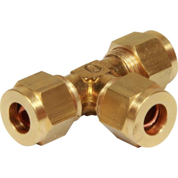 AG Brass Tee Coupling 5/16" x 5/16" x 5/16"