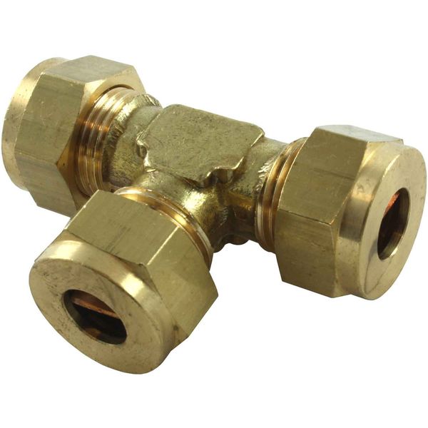 AG Brass Tee Coupling 3/8" x 3/8" x 3/8"