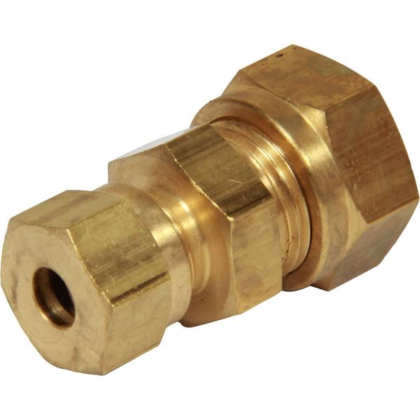 AG Brass Straight Coupling 10mm x 6mm