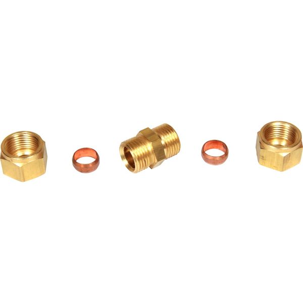 AG Brass Straight Coupling 12mm x 12mm