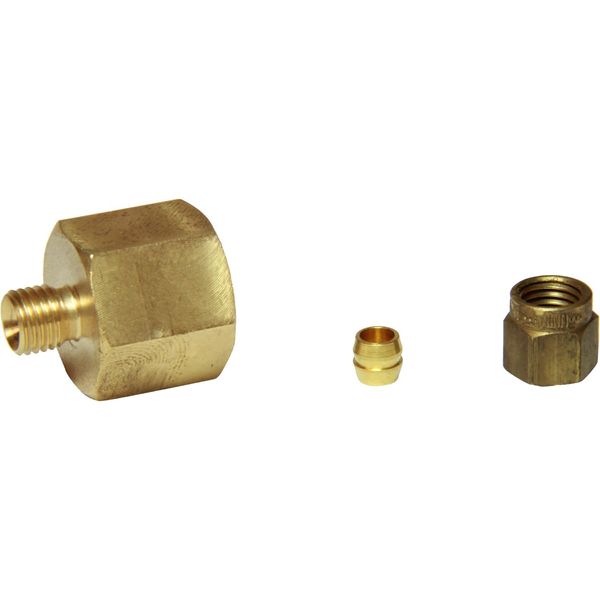 AG Brass Female Stud Coupling 4mm x 1/4" BSP