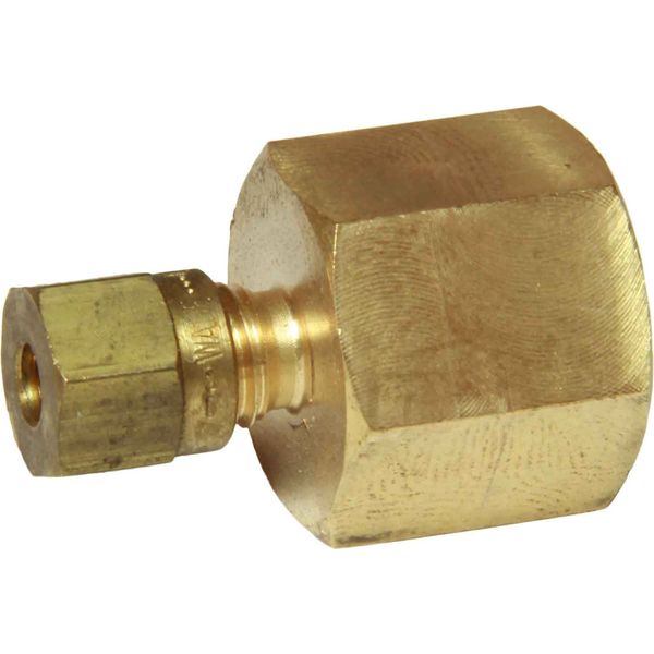 AG Brass Female Stud Coupling 4mm x 1/4" BSP