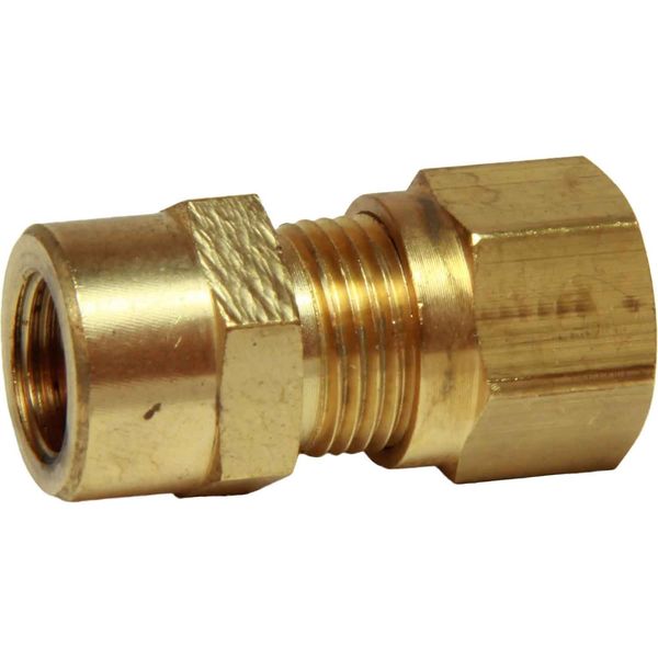 AG Brass Female Stud Coupling 6mm x 1/8" BSP