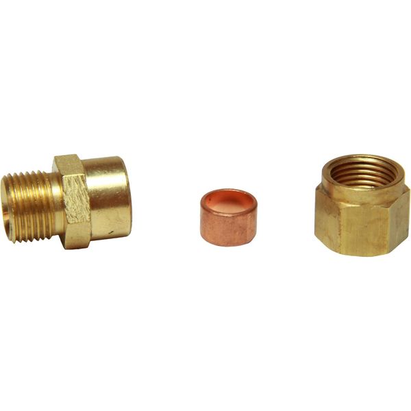 AG Brass Female Stud Coupling 8mm x 1/8" BSP