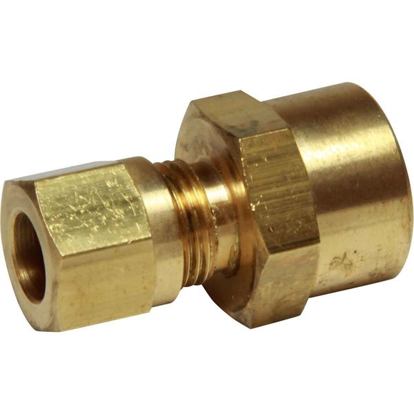 AG Brass Female Stud Coupling 8mm x 1/4" BSP